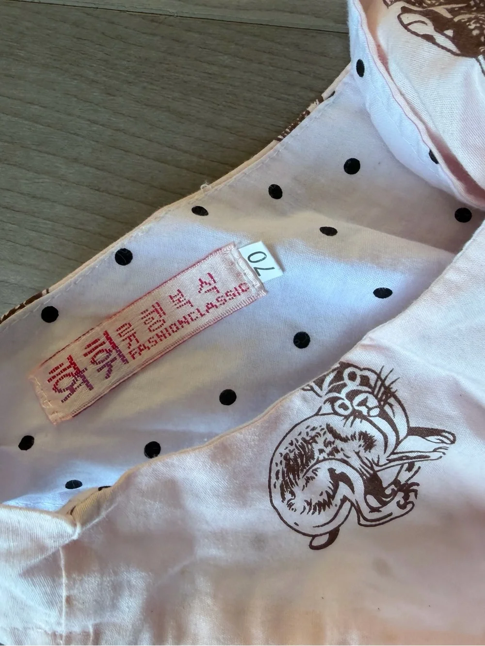 White Bunny Print Toddler Top with Polka Dot Bloomers